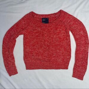 Womens red and white American eagle outfitters sweater size small NWOT